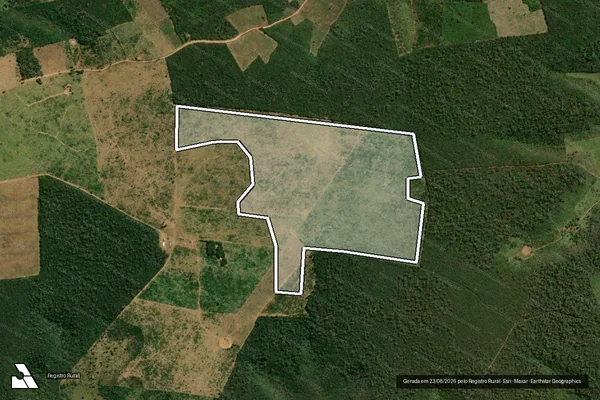 Imagem de satélite — Embargo IBAMA — Infração da Flora — Jatobá/MA