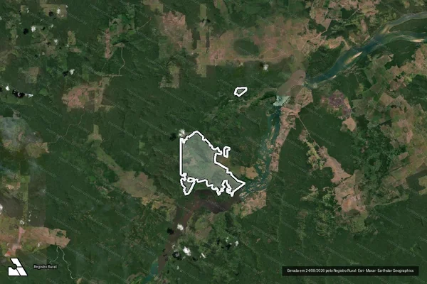 Imagem de satélite de Infração Ambiental em São Félix do Xingu - PA