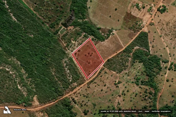 Imagem de satélite de Infração da Flora em Ribeirão Cascalheira - MT