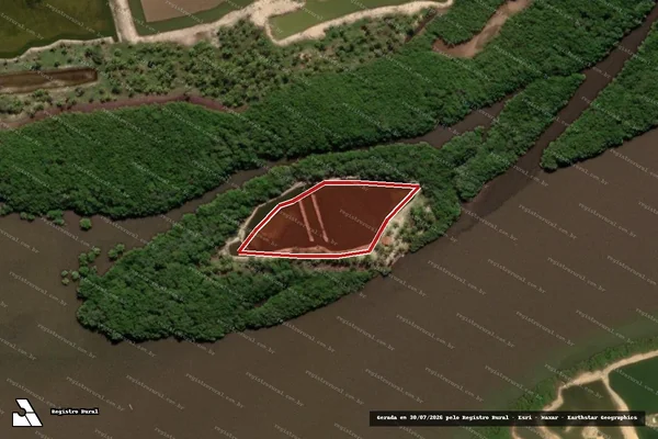 Imagem de satélite de Infração Ambiental em Pacatuba - SE