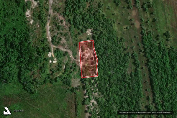 Imagem de satélite — Embargo IBAMA — Infração Ambiental - Prado/BA