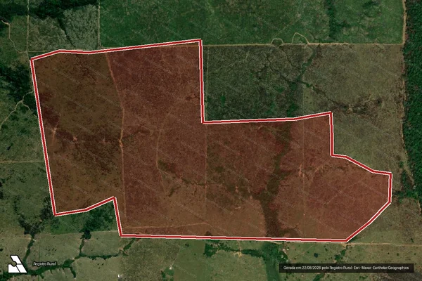 Imagem de satélite de Infração da Flora em Colniza - MT