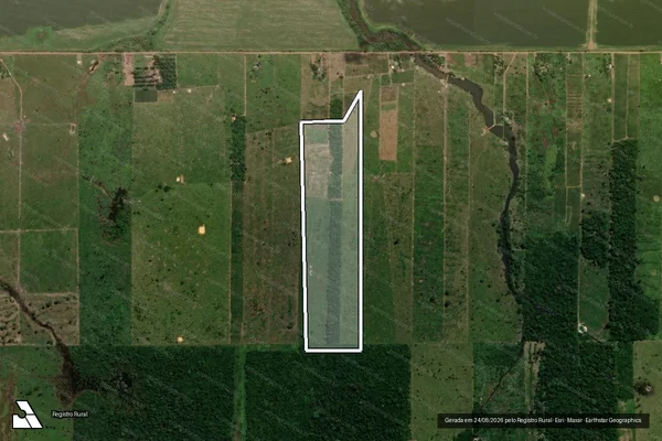 Imagem de satélite de Infração da Flora em Cujubim - RO