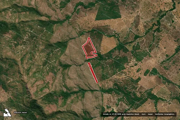 Imagem de satélite — Embargo IBAMA — Infração da Flora - Uirapuru/GO