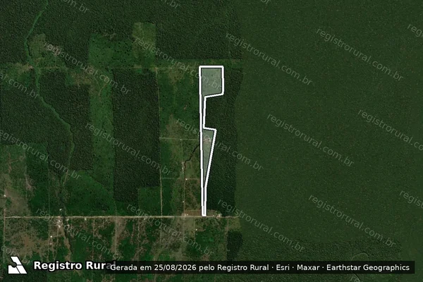 Imagem de satélite de Infração Ambiental em Candeias do Jamari - RO