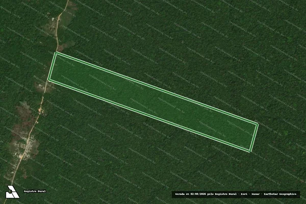 Imagem de satélite — ASSOCIAÇÃO COMUNTARIA DOS PRODUTORES RURAIS DO RAMAL AMAZONAS - Rio Preto da Eva/AM