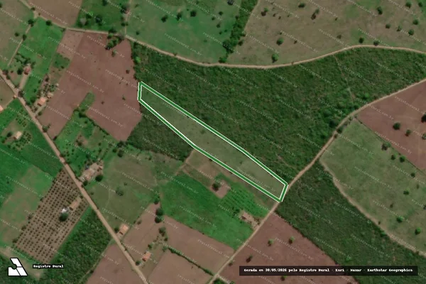 Imagem de satélite — Fazenda Papagaio - Aporá/BA