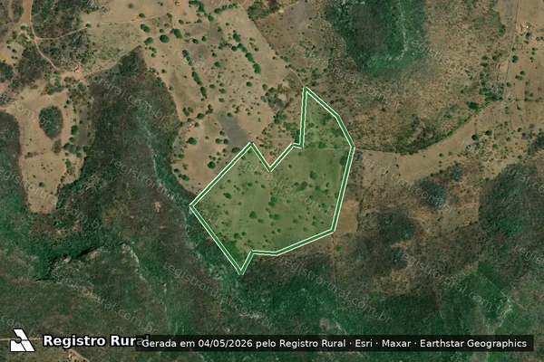 Imagem de satélite — FAZENDA JUAZEIRO - Santa Brígida/BA