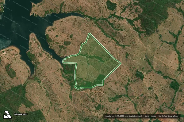 Imagem de satélite — Fazenda Travessão - Corumbaíba/GO