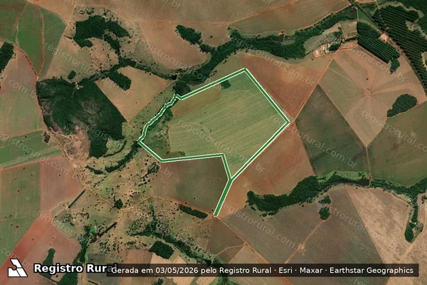 Imagem de satélite — Imóvel Rural de 144.52 ha - Ipameri/GO