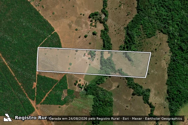 Imagem de satélite — FAZENDA FURNAS - Estreito/MA