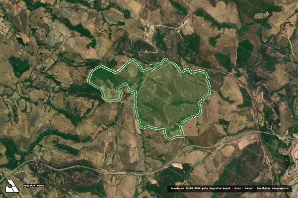 Imagem de satélite — Dois Córregos Caxambú - Arantina/MG