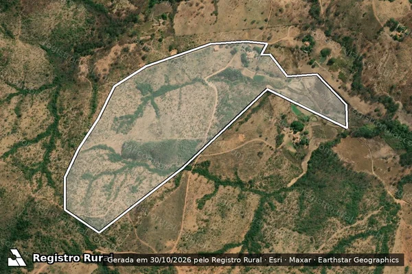 Imagem de satélite — FAZENDA TABOCAL - Bocaiúva/MG
