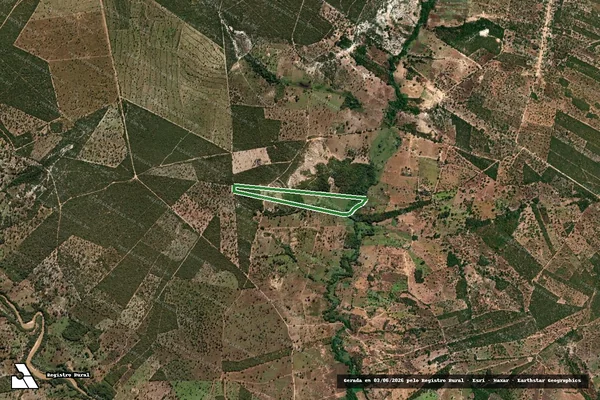 Imagem de satélite — FAZENDA FLORIANO OU LAGOA — Januária/MG