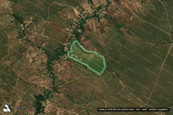 Imagem de satélite — Fazenda Mato Grosso — Januária/MG