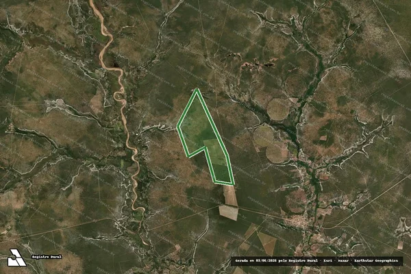 Imagem de satélite — FAZENDA FLORIANO OU LAGOA — Januária/MG