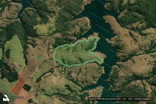 Imagem de satélite — FAZENDA BOM RETIRO LUGAR DENOMINADO INVERNADA DA PONTE - Pedrinópolis/MG