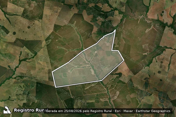 Imagem de satélite — FAZENDA SÃO MATEUS - Selvíria/MS