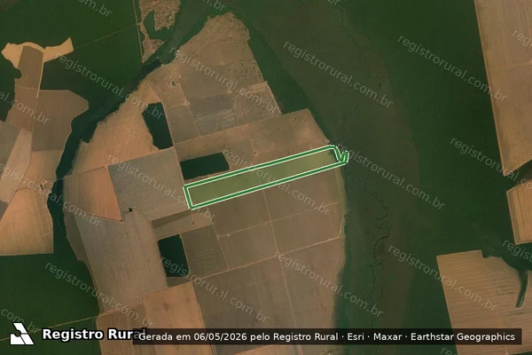 Imagem de satélite — CHÁCARA UNIÃO - Gaúcha do Norte/MT