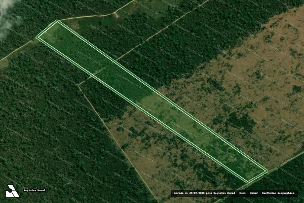 Imagem de satélite — Imóvel Rural de 52,73 ha - Uruará/PA