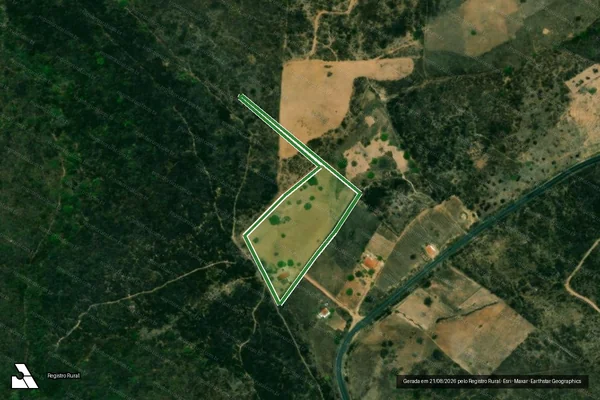 Imagem de satélite — Imóvel Rural de 1,10 ha - Dona Inês/PB