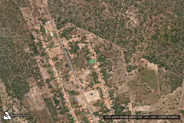 Imagem de satélite — Imóvel Rural de 0,06 ha - Bertolínia/PI