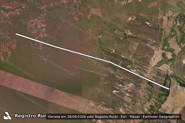 Imagem de satélite — ASSENTAMENTO MARGARIDA ALVES LOTE 36 - Santa Luz/PI