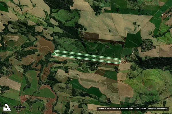 Imagem de satélite — LOTE RURAL N.º 43-C-1, GLEBA 10 - COLÔNIA "A" CASCAVEL - Braganey/PR