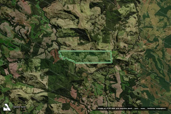 Imagem de satélite — Fazenda Palmeira - Cantagalo/PR