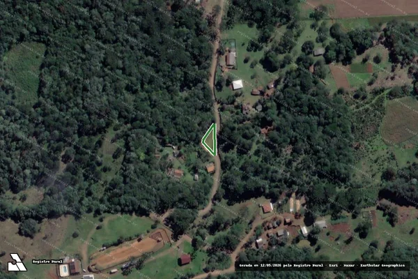 Imagem de satélite — Área 02 de Parte do Lote nº 01 da Linha Xarqueada - Cruz Machado/PR