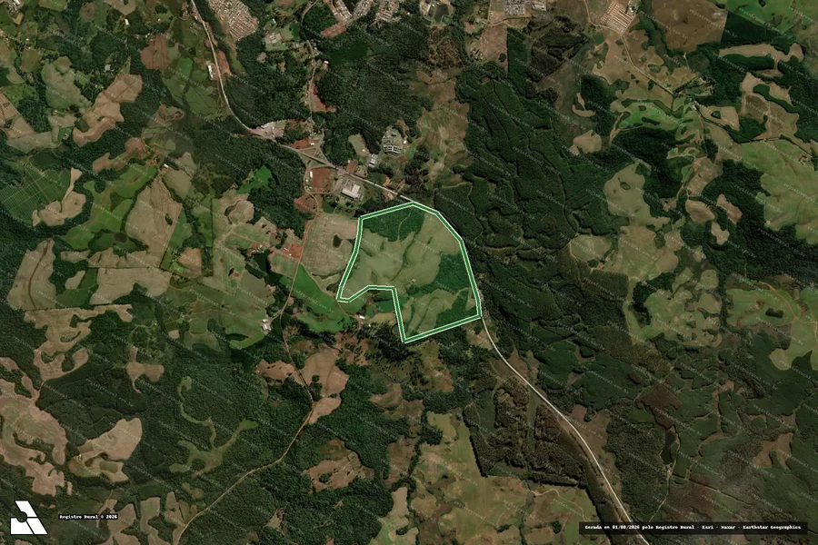 Imagem aérea do item B