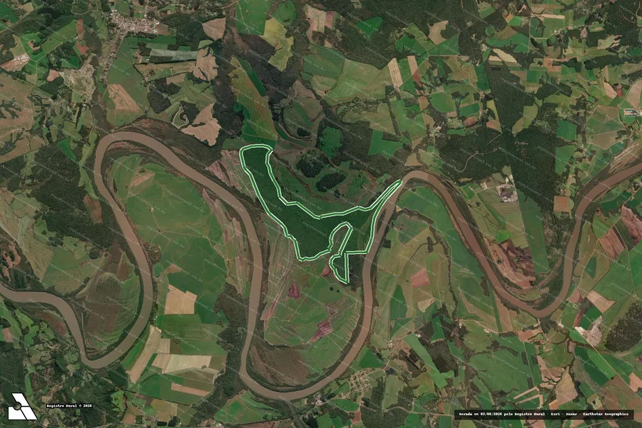 Imagem aérea do item B