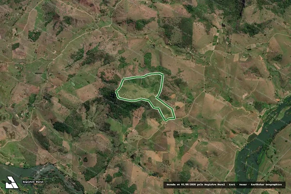 Imagem de satélite — Imóvel Rural de 40,76 ha - Aperibé/RJ