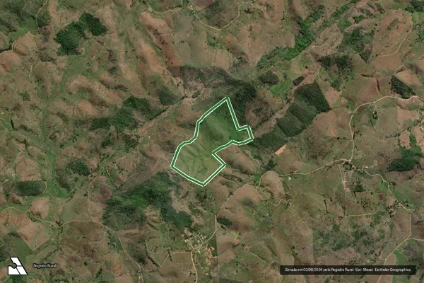 Imagem de satélite — Imóvel Rural de 48,40 ha - Aperibé/RJ