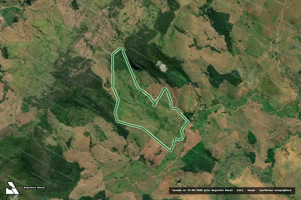 Imagem de satélite — FAZENDA CRISTALINA - Cambuci/RJ