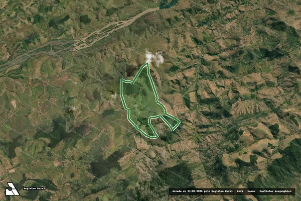 Imagem de satélite — FAZENDA SÃO JOAQUIM — Cantagalo/RJ
