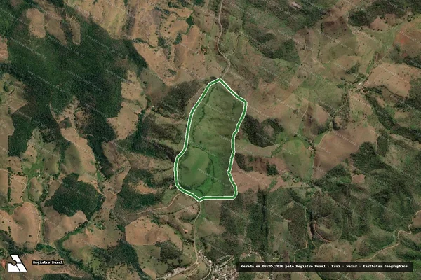 Imagem de satélite — Fazenda Santa Rita - Cantagalo/RJ