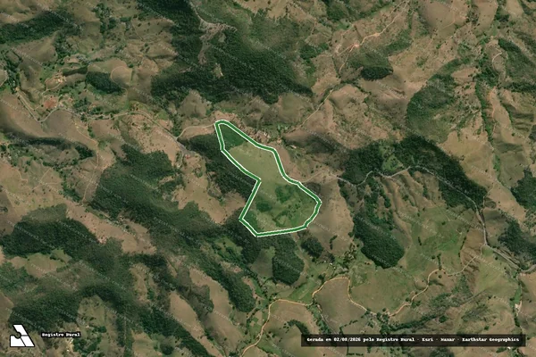Imagem de satélite — Imóvel Rural de 50,03 ha - Carmo/RJ