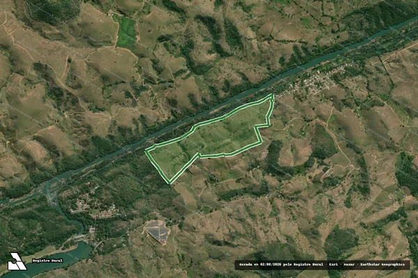 Imagem de satélite — Imóvel Rural de 66,90 ha - Carmo/RJ
