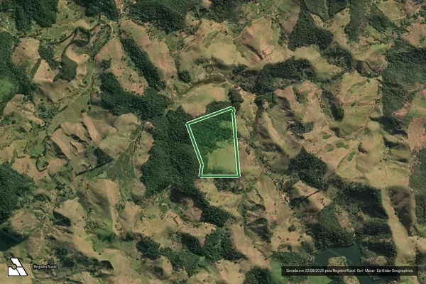 Imagem de satélite — SITIO BOM JESUS DAS FLORES E SOBRADINHO - PENA - Cordeiro/RJ