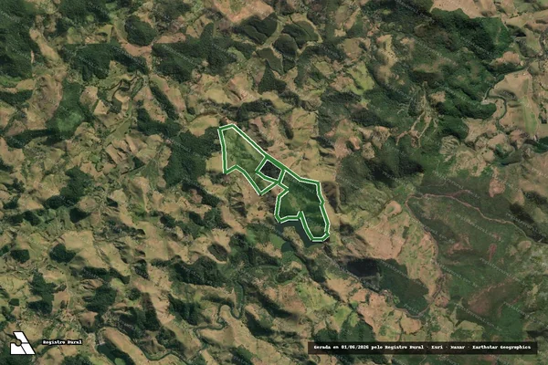Imagem de satélite — SITIO BOM JESUS DAS FLORES - Cordeiro/RJ