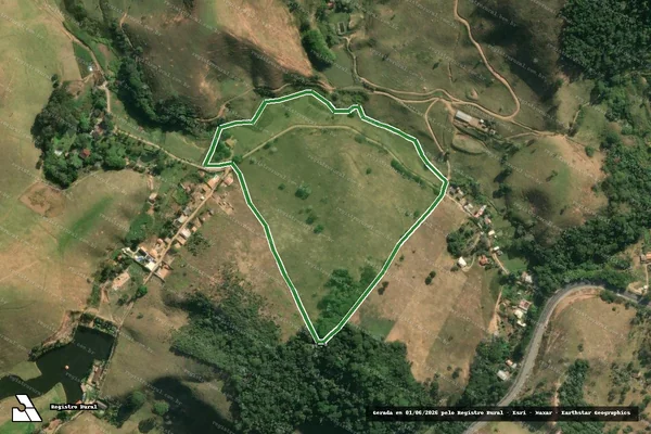 Imagem de satélite — Imóvel Rural de 13 ha - Cordeiro/RJ