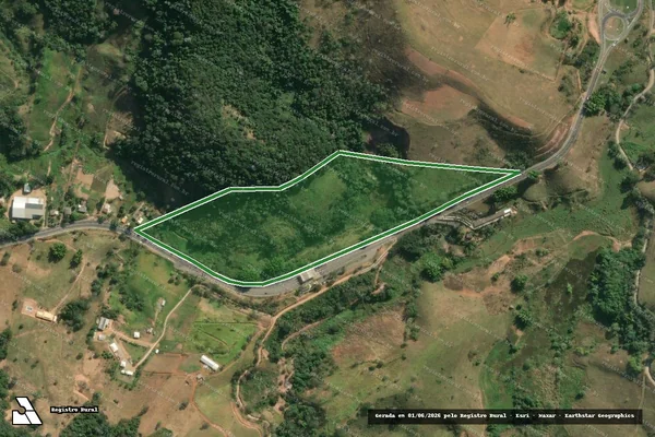 Imagem de satélite — Sitio Gema da Saibreira - Cordeiro/RJ