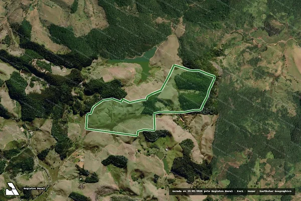 Imagem de satélite — FAZENDA SÃO JOÃO BATISTA DO BANANAL - Duas Barras/RJ