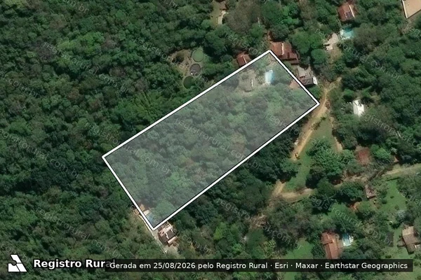 Imagem de satélite — Imóvel Rural de 1 ha - Niterói/RJ