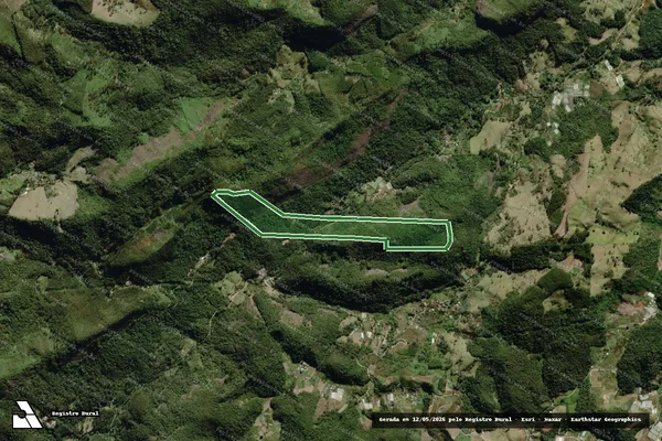 Imagem de satélite — Sítio Santa Inês/Sobradinho - Nova Friburgo/RJ