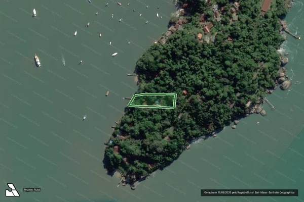 Imagem de satélite — SITO PONTA DO QUIRIRI - ILHA DO ARAUJO - Paraty/RJ