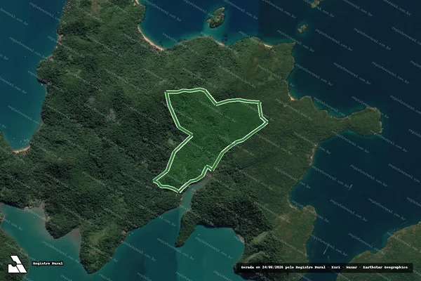 Imagem de satélite — Sítio do Sucury - Paraty/RJ