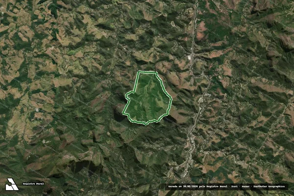Imagem de satélite — Imóvel Rural de 865,28 ha - Petrópolis/RJ