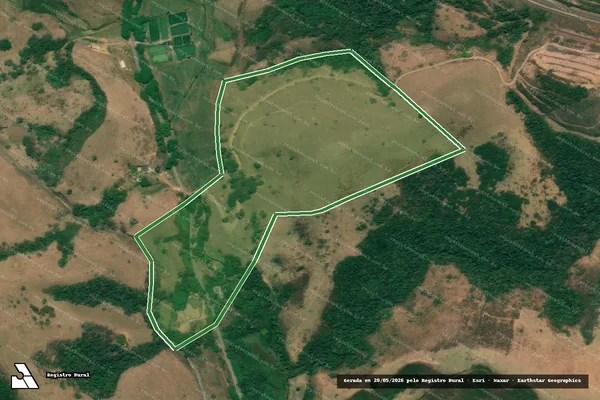 Imagem de satélite — Imóvel Rural de 19,55 ha - Quatis/RJ